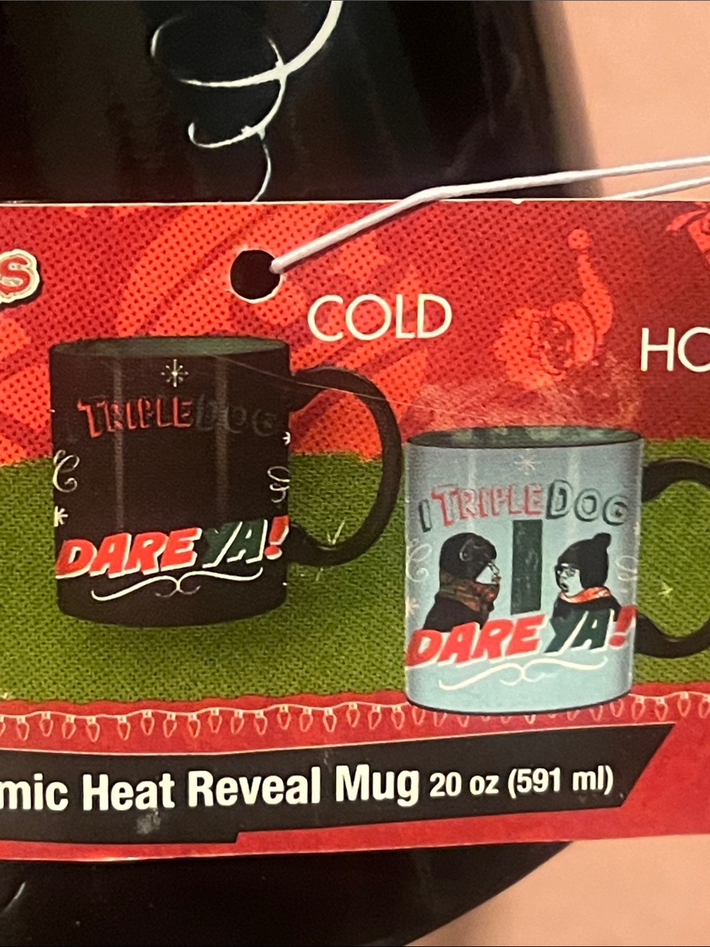 A Christmas Story Dare Ya! Black and Green Ceramic Coffee Mug - Picture 6 of 8